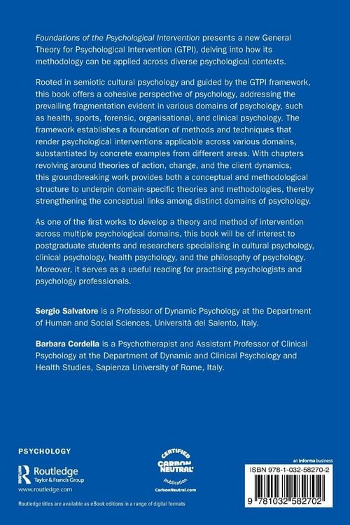 Produktbild: Foundations of the Psychological Intervention