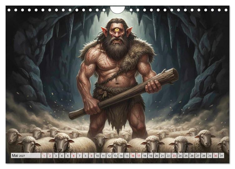 Produktbild: Odysseus Reise &ndash; Gefahren, Verlockungen, Schicksal (Wandkalender 2027 DIN A4 quer), CALVENDO Monatskalender