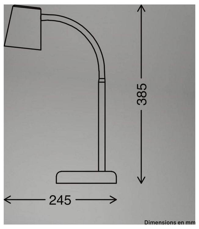 Produktbild: Briloner SKRIVA 7476015 Tischlampe GU10 9W Schwarz