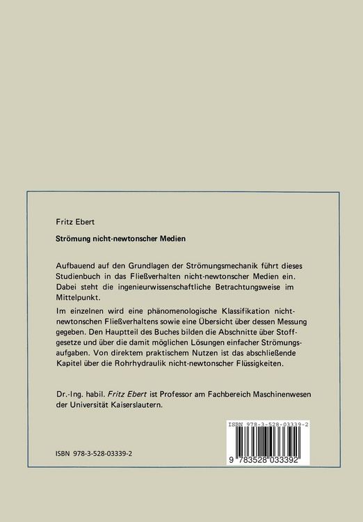 Produktbild: Str&ouml;mung nicht-newtonscher Medien