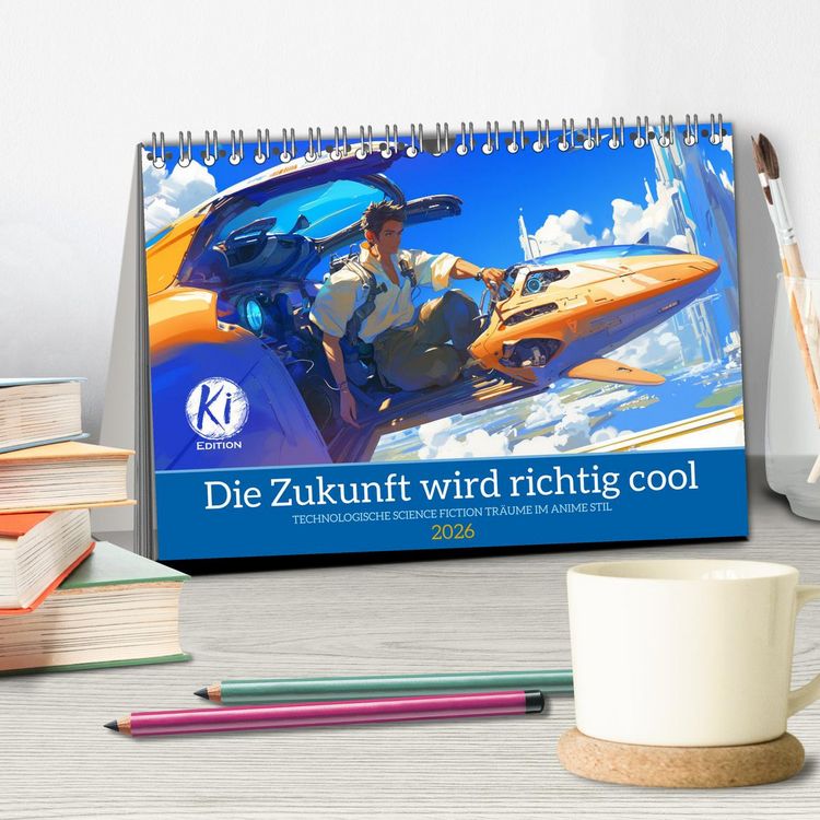 Produktbild: Die Zukunft wird richtig cool (Tischkalender 2026 DIN A5 quer), CALVENDO Monatskalender