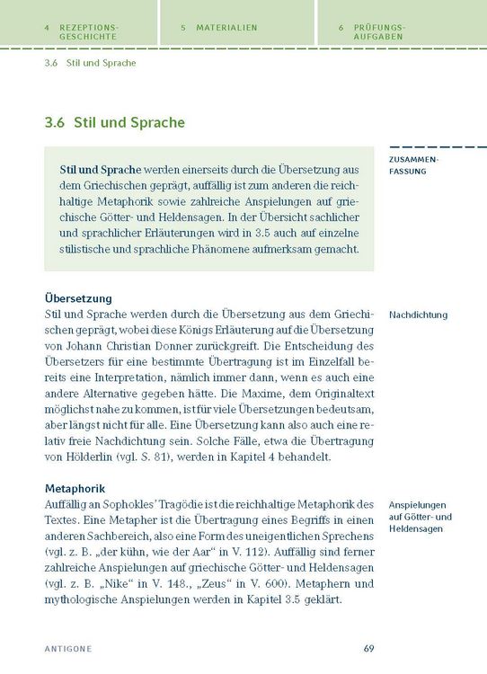 Produktbild: Antigone von Sophokles