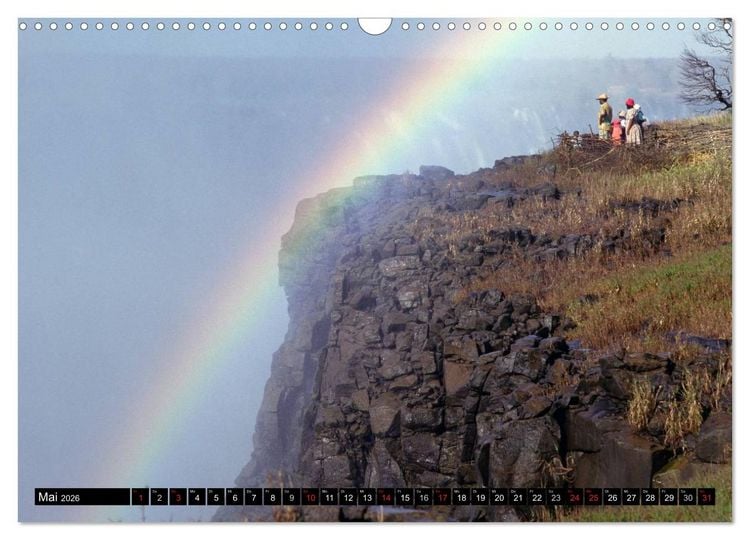 Produktbild: Victoria Wasserf&auml;lle, Mosi-oa-Tunya der "Donnernde Rauch" (Wandkalender 2026 DIN A3 quer), CALVENDO Monatskalender