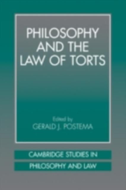 Produktbild: Philosophy and the Law of Torts