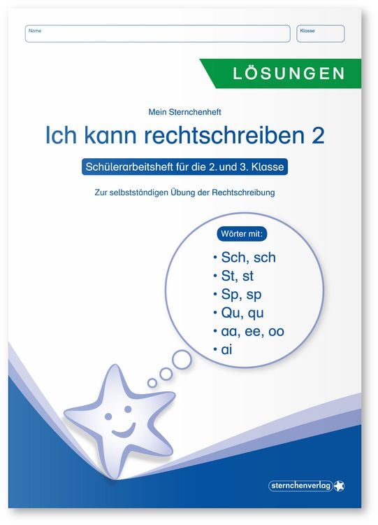 Bild vom Artikel Ich kann rechtschreiben 2 - Lösungen - Schülerarbeitsheft für die 2. und 3. Klasse vom Autor Sternchenverlag