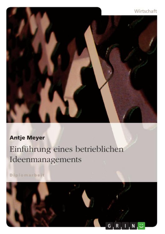 Produktbild: Einf&uuml;hrung eines betrieblichen Ideenmanagements