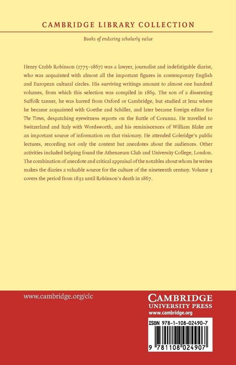Produktbild: Diary, Reminiscences and Correspondence - Volume 3