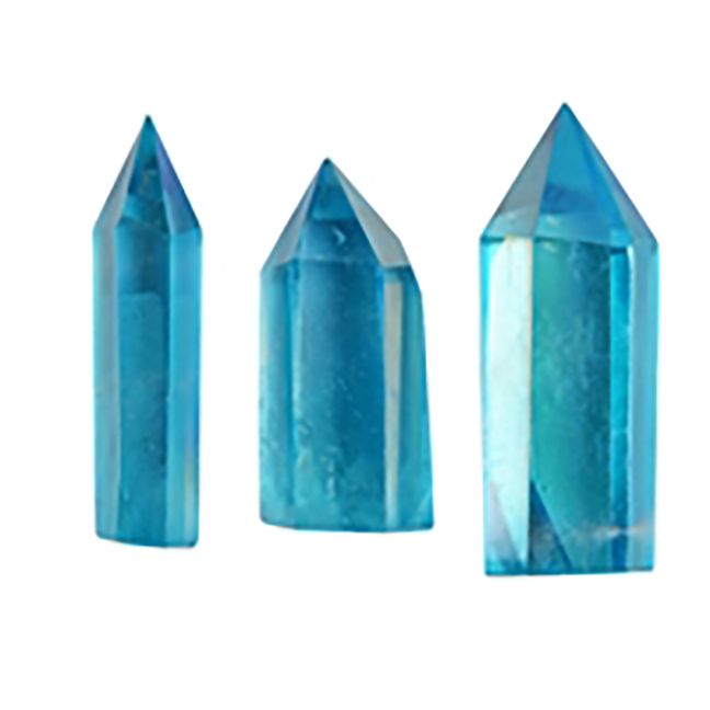 Produktbild: Spitze poliert Aqua Aura klein 20-40gr in Pouch