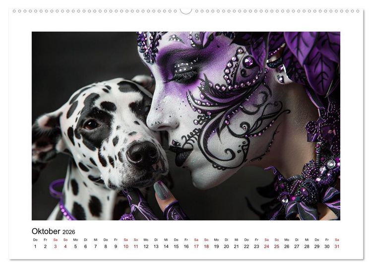 Produktbild: Dalmatinergirls (Wandkalender 2026 DIN A2 quer), CALVENDO Monatskalender