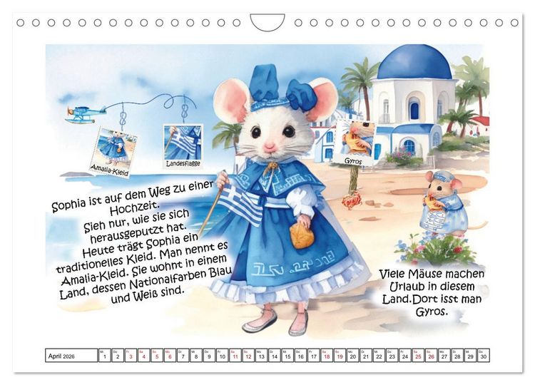 Produktbild: Mausgewitzt - Wo lebt die Maus? (Wandkalender 2026 DIN A4 quer), CALVENDO Monatskalender