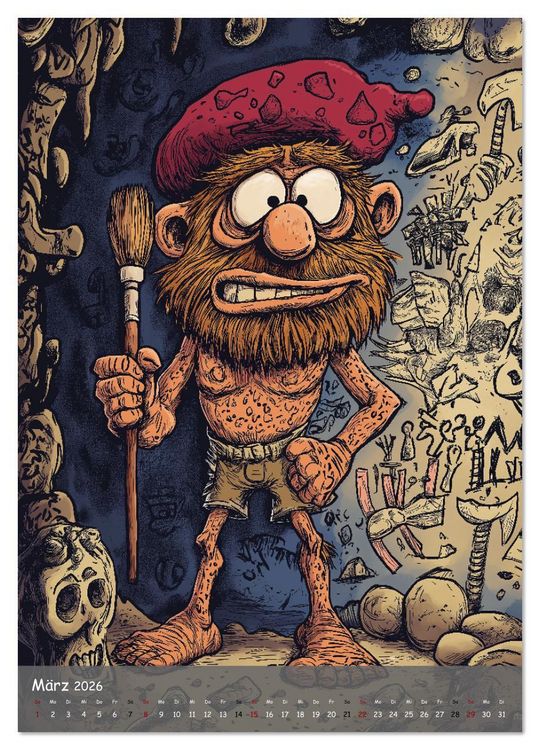 Produktbild: Der Neandertaler - Das vergessene Volk (Wandkalender 2026 DIN A4 hoch), CALVENDO Monatskalender