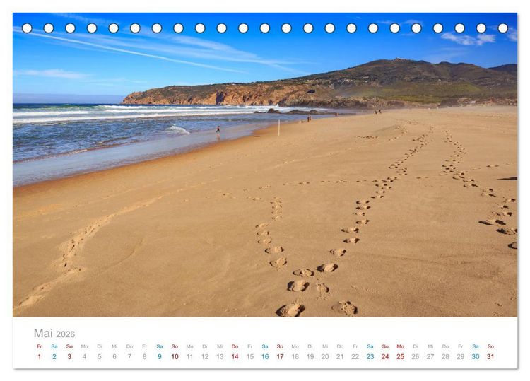 Produktbild: ESTORIL - die sch&ouml;nsten Badeorte Lissabons (Tischkalender 2026 DIN A5 quer), CALVENDO Monatskalender