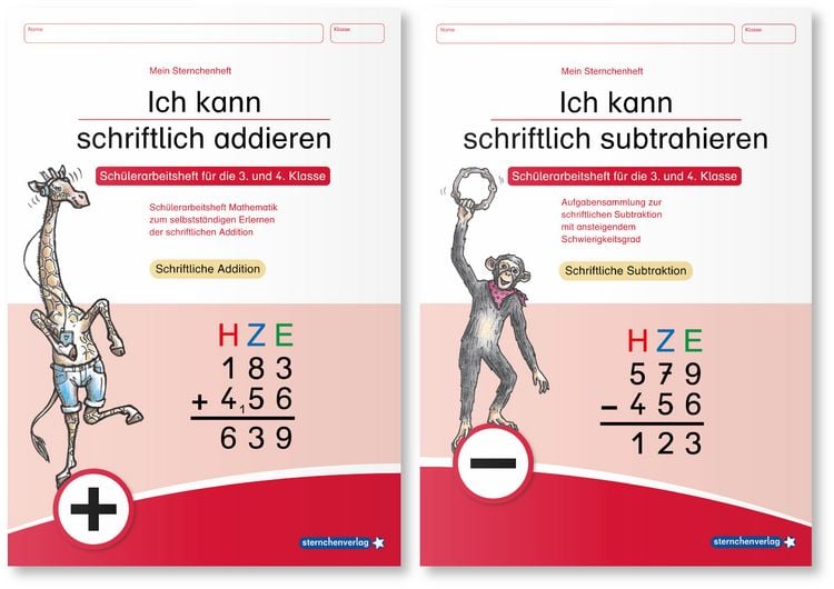Produktbild: Ich kann schriftlich addieren und subtrahieren - 2 Arbeitshefte im Set