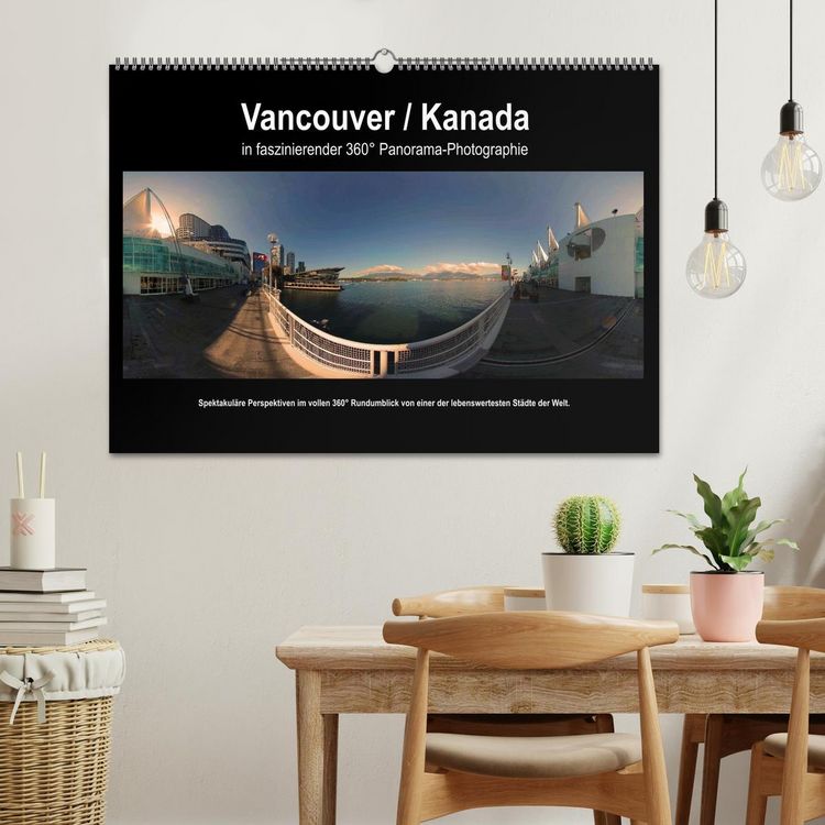Produktbild: Vancouver / Kanada in faszinierender 360&deg; Panorama-Photographie (Wandkalender 2026 DIN A2 quer), CALVENDO Monatskalender