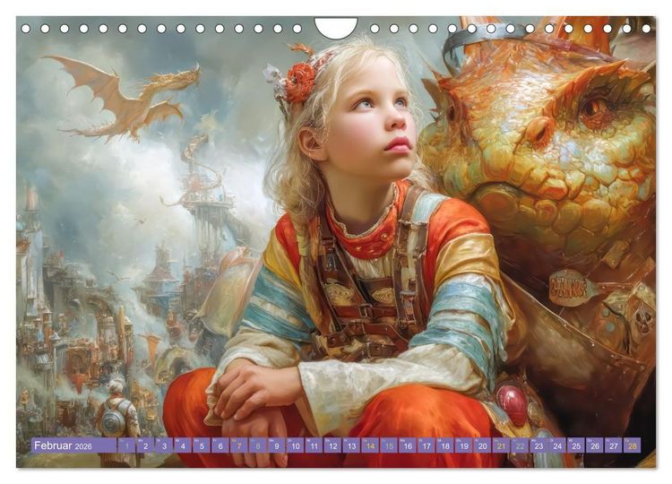 Produktbild: Kinderwelten - Realit&auml;t trifft Traum (Wandkalender 2026 DIN A4 quer), CALVENDO Monatskalender