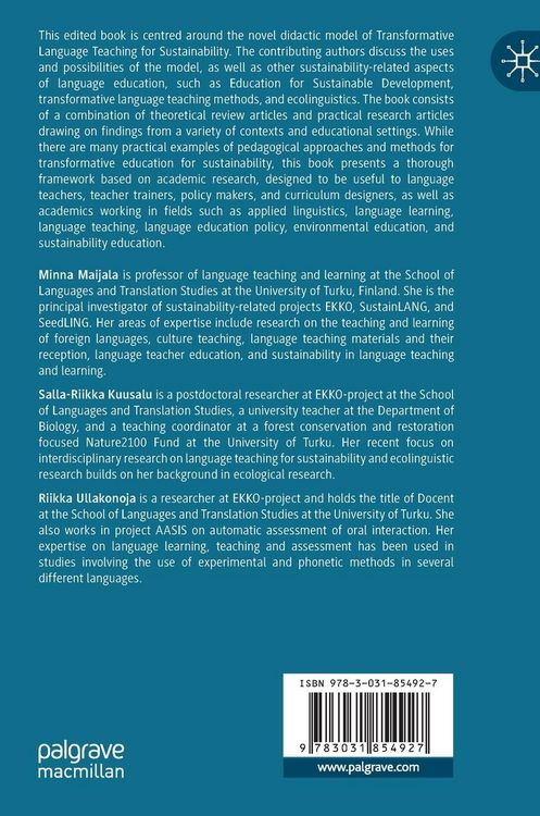 Produktbild: Transformative Language Teaching for Sustainability