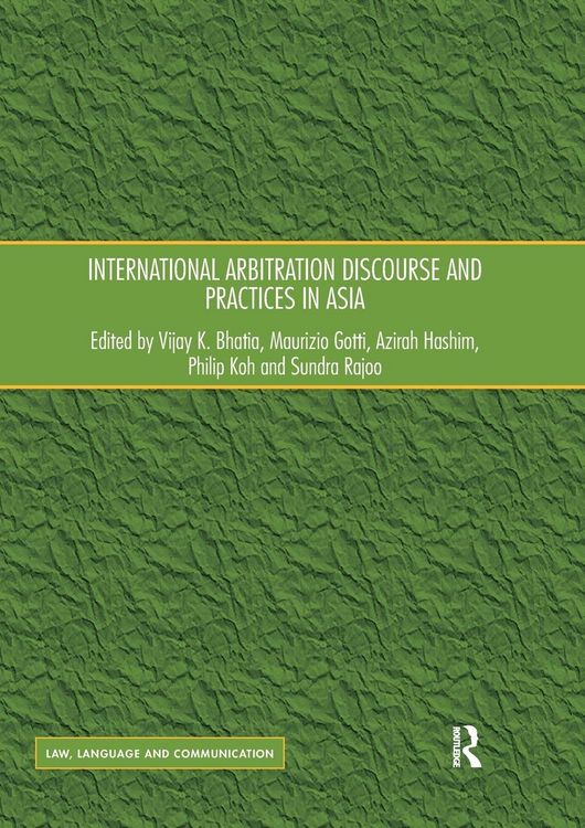 Produktbild: International Arbitration Discourse and Practices in Asia