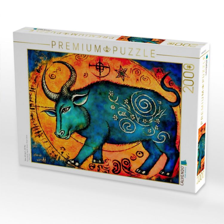 Produktbild: CALVENDO Puzzle Stier: 20. April - 20. Mai | 2000 Teile Lege-Gr&ouml;&szlig;e 90x67cm Foto-Puzzle f&uuml;r gl&uuml;ckliche Stunden