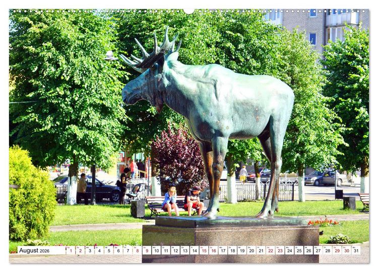 Produktbild: Ostpreu&szlig;ens Elche (hochwertiger Premium Wandkalender 2026 DIN A2 quer), Kunstdruck in Hochglanz
