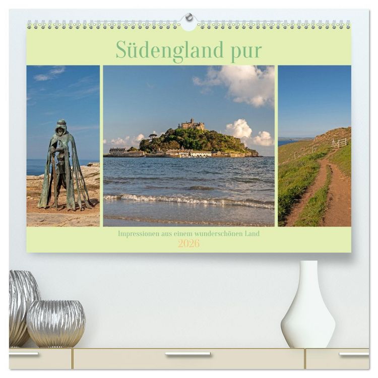 Produktbild: S&uuml;dengland pur (hochwertiger Premium Wandkalender 2026 DIN A2 quer), Kunstdruck in Hochglanz