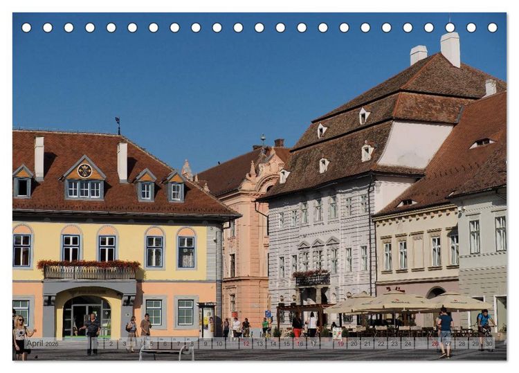 Produktbild: Unterwegs in und um Hermannstadt (Tischkalender 2026 DIN A5 quer), CALVENDO Monatskalender