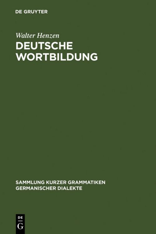 Produktbild: Deutsche Wortbildung