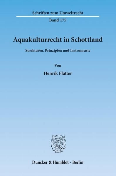 Produktbild: Aquakulturrecht in Schottland.