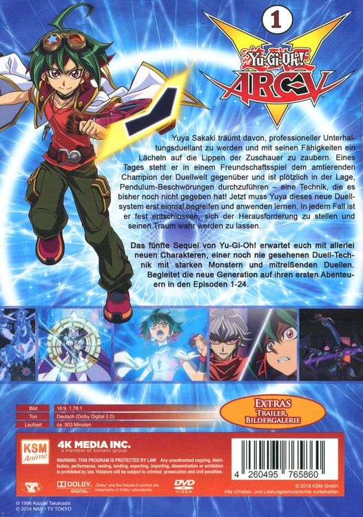 Produktbild: Yu-Gi-Oh! Arc-V - Staffel 1.1: Episode 01-24 [5 DVDs]