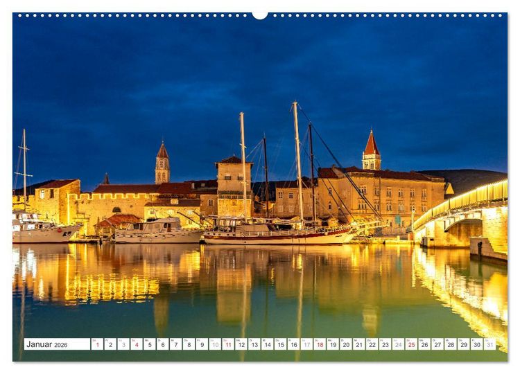 Produktbild: Kroatien - Welterbe Trogir (Wandkalender 2026 DIN A2 quer), CALVENDO Monatskalender