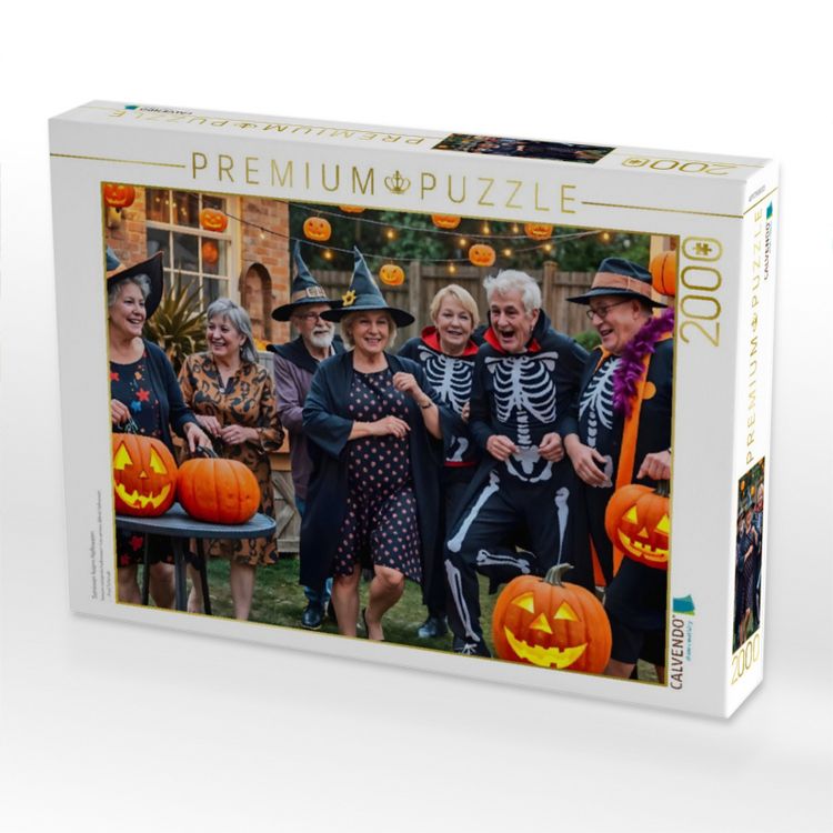 Produktbild: CALVENDO Puzzle Senioren feiern Halloween | 2000 Teile Lege-Gr&ouml;&szlig;e 90x67cm Foto-Puzzle f&uuml;r gl&uuml;ckliche Stunden