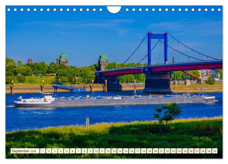 Produktbild: Duisburg - Br&uuml;cken &uuml;ber Br&uuml;cken (Wandkalender 2026 DIN A4 quer), CALVENDO Monatskalender