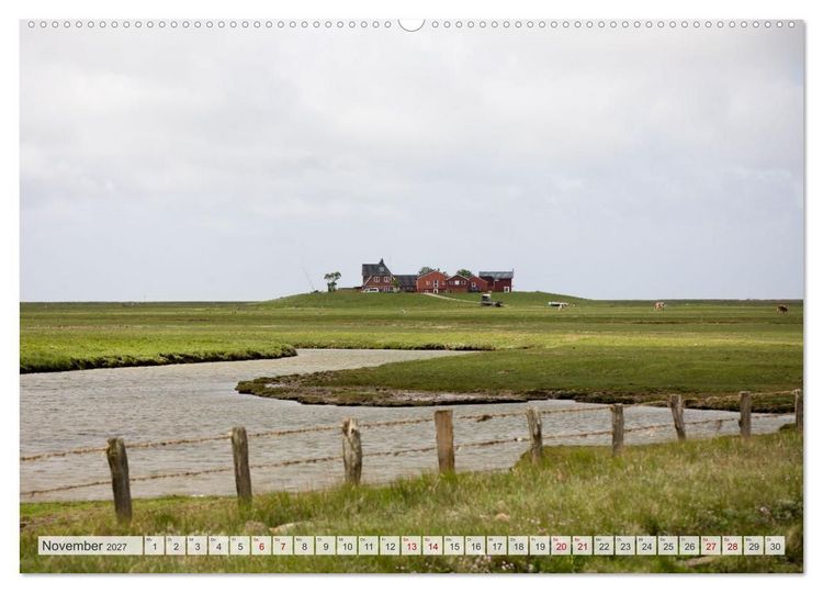 Produktbild: Wundersch&ouml;ne Hallig Hooge (Wandkalender 2027 DIN A2 quer), CALVENDO Monatskalender