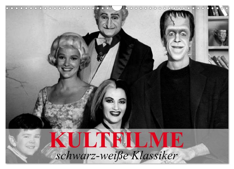 Produktbild: Kultfilme - schwarz-wei&szlig;e Klassiker (Wandkalender 2026 DIN A3 quer), CALVENDO Monatskalender