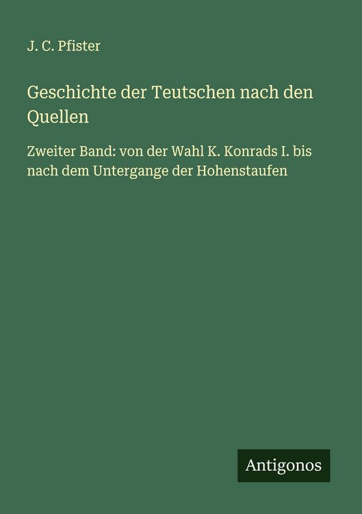 Produktbild: Geschichte der Teutschen nach den Quellen