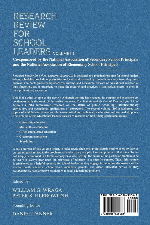 Produktbild: Research Review for School Leaders