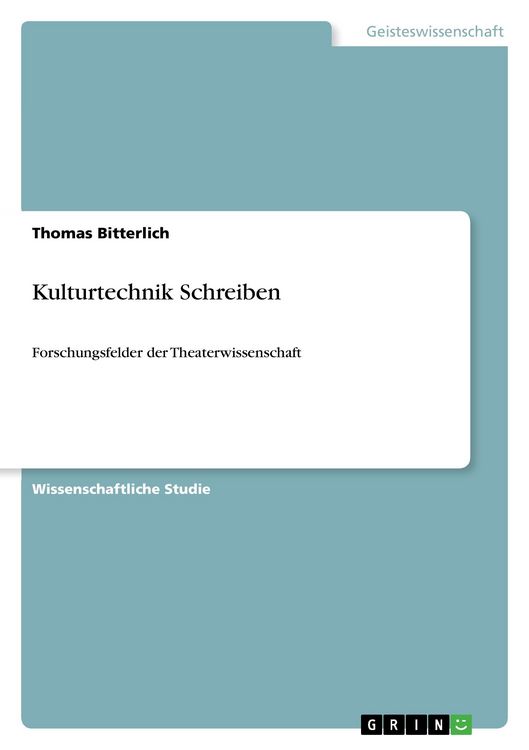 Produktbild: Kulturtechnik Schreiben