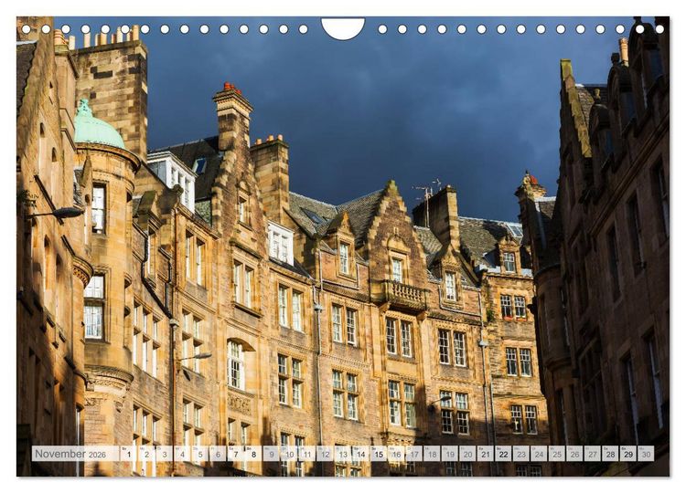 Produktbild: Edinburgh - Impressionen aus der schottischen Hauptstadt (Wandkalender 2026 DIN A4 quer), CALVENDO Monatskalender