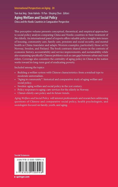 Produktbild: Aging Welfare and Social Policy