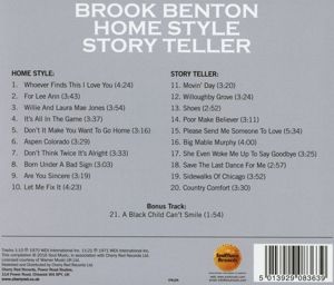 Produktbild: Benton, B: Home Style/Story Teller (2 Soul Albums On 1 CD)