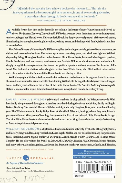 Produktbild: Selected Letters of Laura Ingalls Wilder, The