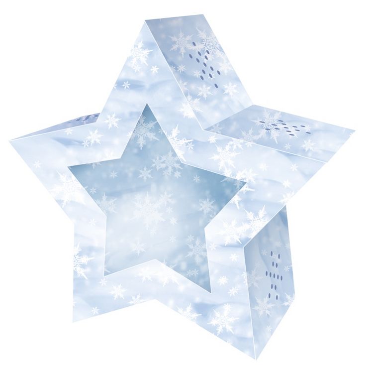 Produktbild: URSUS Laternenzeit / Home Decoration Twinkle Star Schnee, Stern Bastel-Set als Laterne oder Deko-Licht