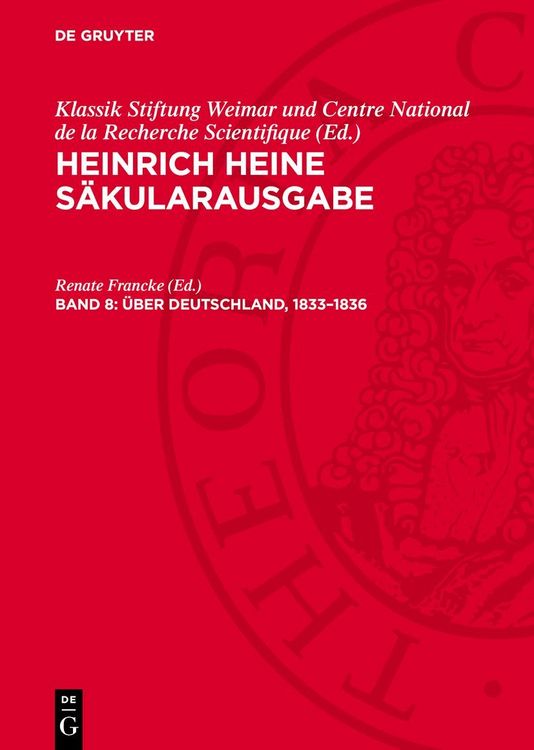 Produktbild: &Uuml;ber Deutschland, 1833&ndash;1836