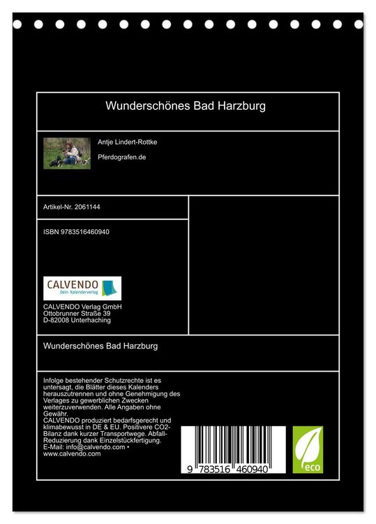 Produktbild: Wundersch&ouml;nes Bad Harzburg (Tischkalender 2026 DIN A5 hoch), CALVENDO Monatskalender