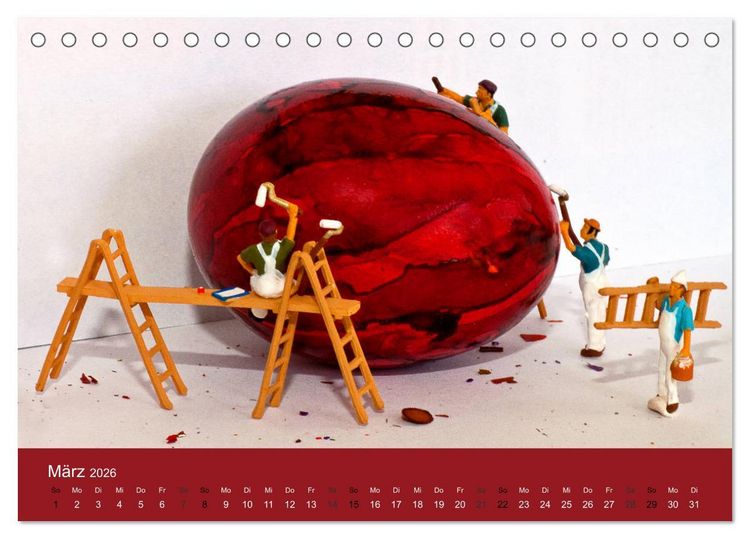 Produktbild: Miniaturen - Klein ganz gro&szlig; (Tischkalender 2026 DIN A5 quer), CALVENDO Monatskalender