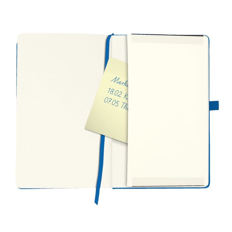 Produktbild: Herlitz Notizbuch Classic A5 96 Blatt my.book blue, Leseband und Falttasche
