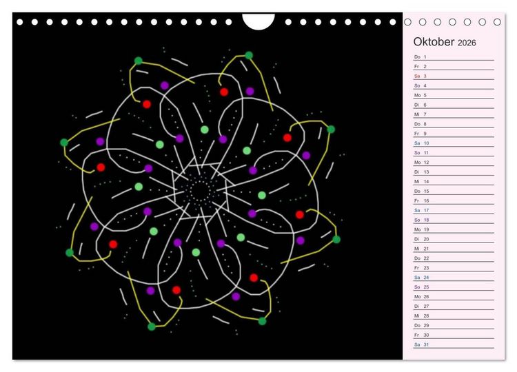 Produktbild: Filigran - Mandalas (Wandkalender 2026 DIN A4 quer), CALVENDO Monatskalender