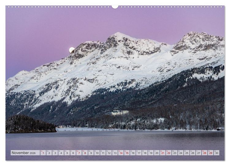 Produktbild: Silsersee Engadin (Wandkalender 2026 DIN A2 quer), CALVENDO Monatskalender