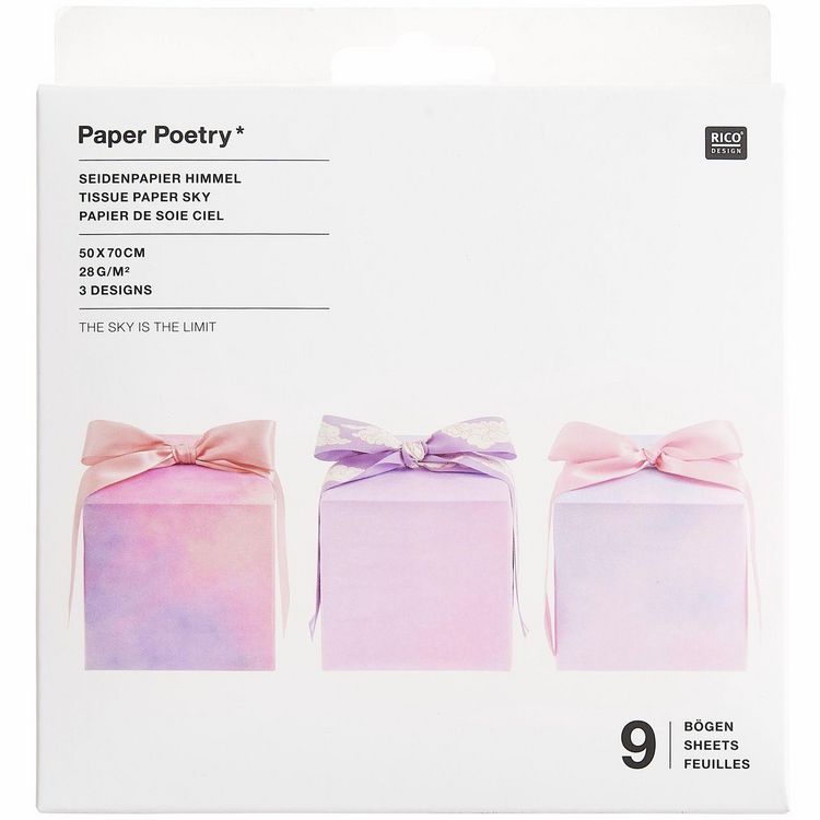 Produktbild: Seidenpapier Mix The Sky is the Limit , 9 B&ouml;gen 50 x