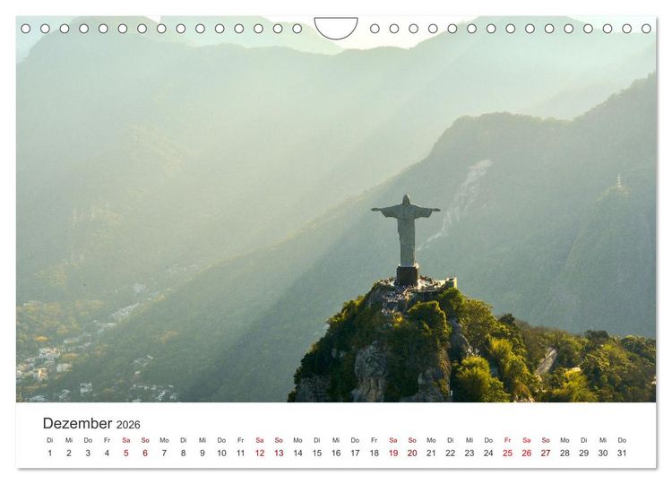 Produktbild: Rio de Janeiro - Am Fu&szlig;e des Corcovados. (Wandkalender 2026 DIN A4 quer), CALVENDO Monatskalender