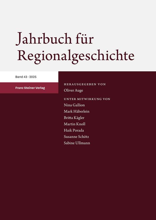 Produktbild: Jahrbuch f&uuml;r Regionalgeschichte 43 (2025)
